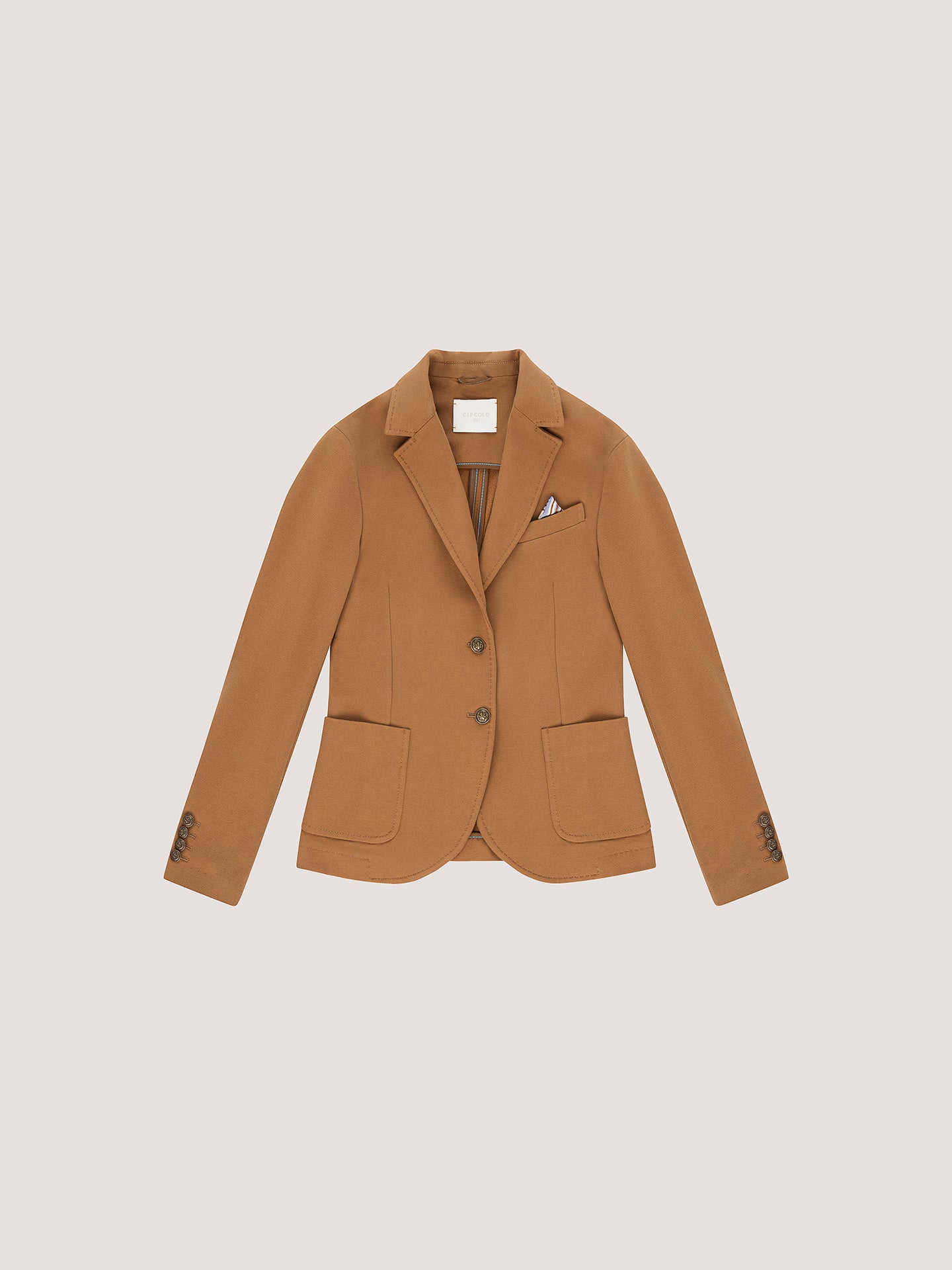 Giacca slim fit cashmere touch