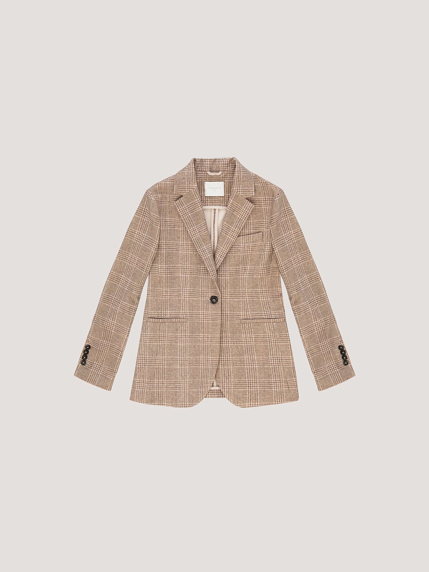 Giacca slim long Prince Of Wales