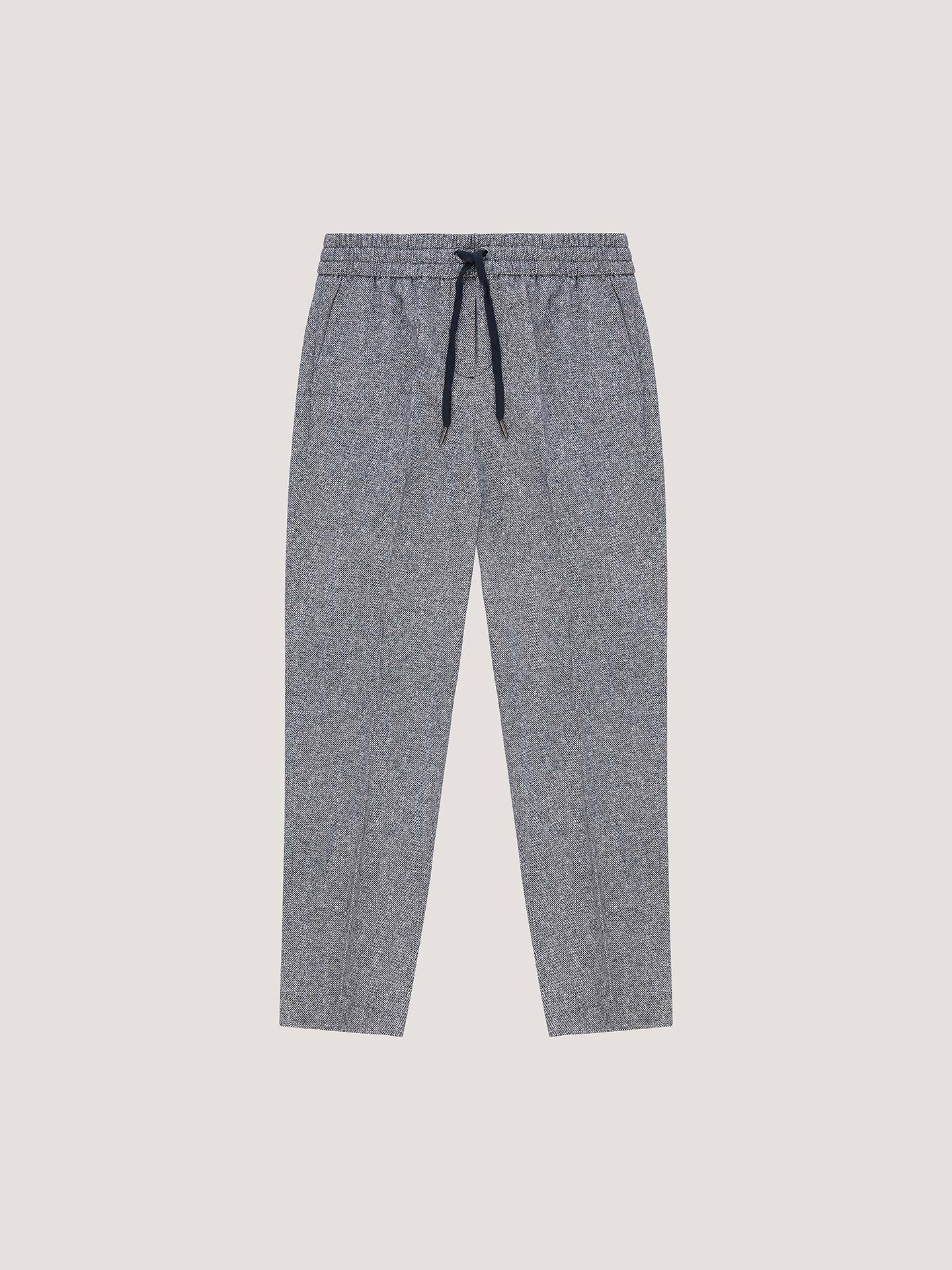 Pantalone chino coulisse Herringbone