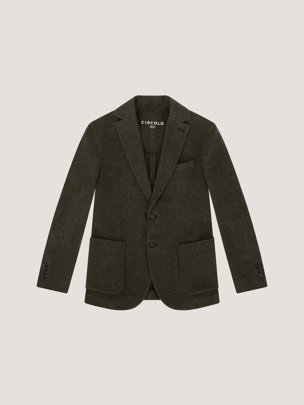 Blazer virgin wool-cashmere diagonal