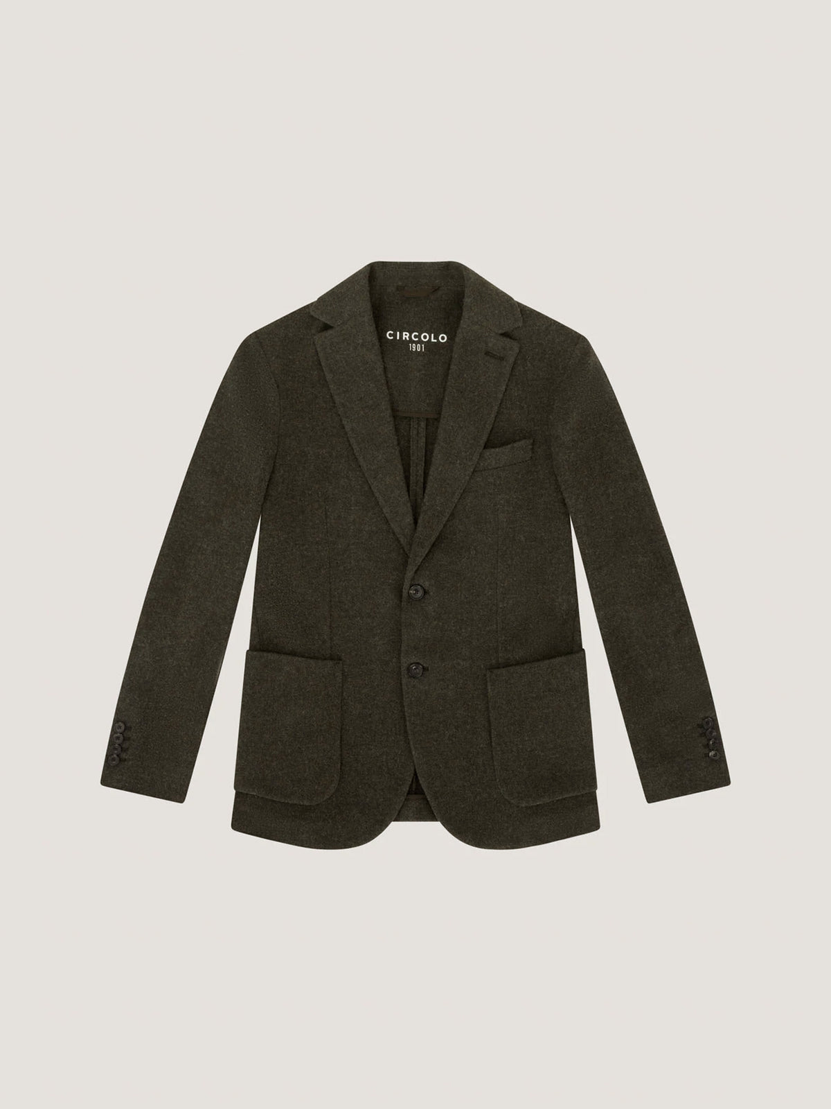 Blazer virgin wool-cashmere diagonal
