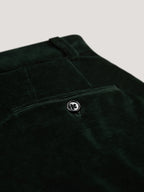 Masculine velour trousers