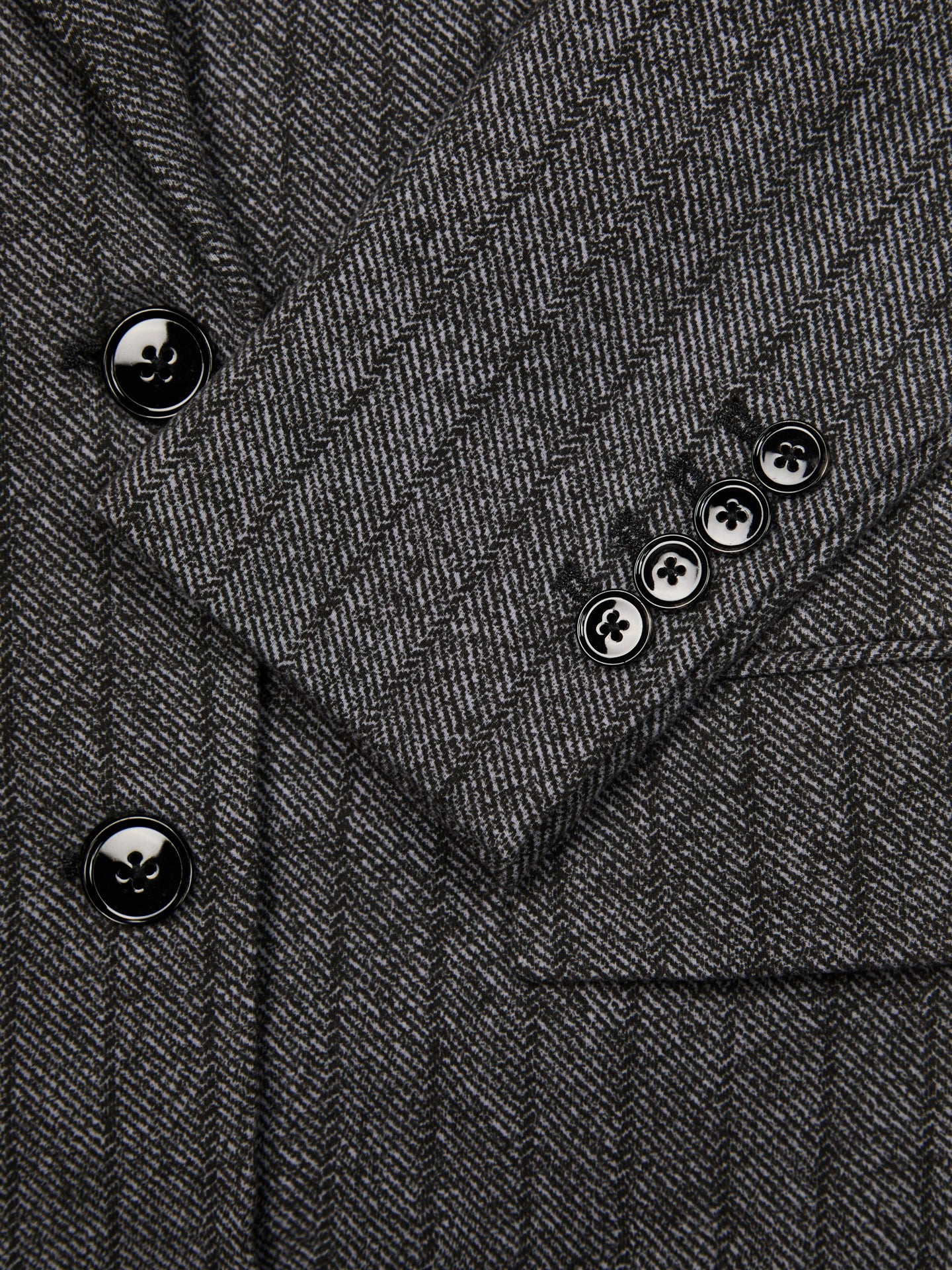 Doppiopetto long Striped denim