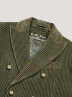 Corduroy double-breasted jacket