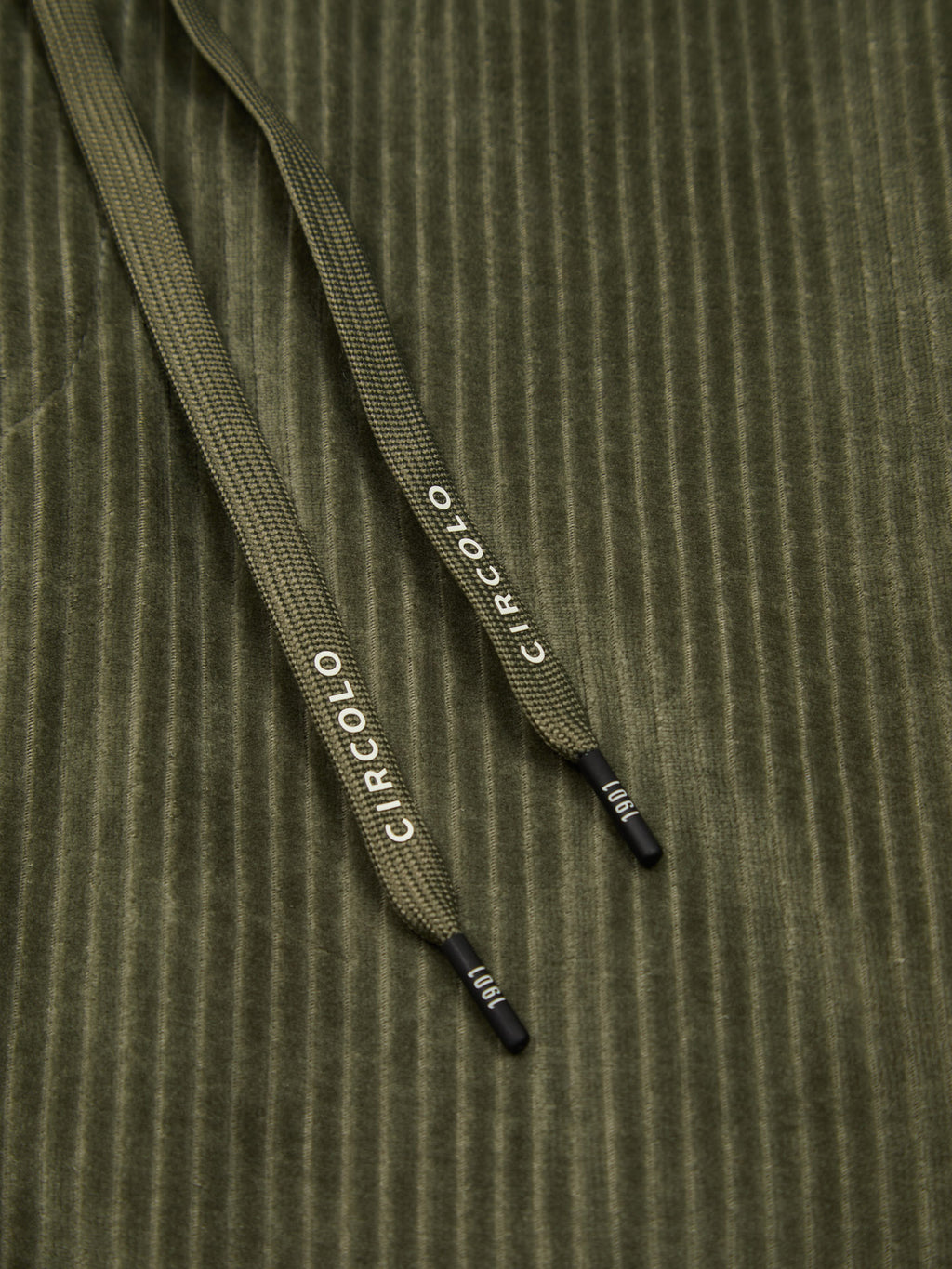 Corduroy coulisse trousers