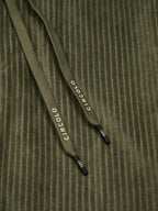 Corduroy coulisse trousers