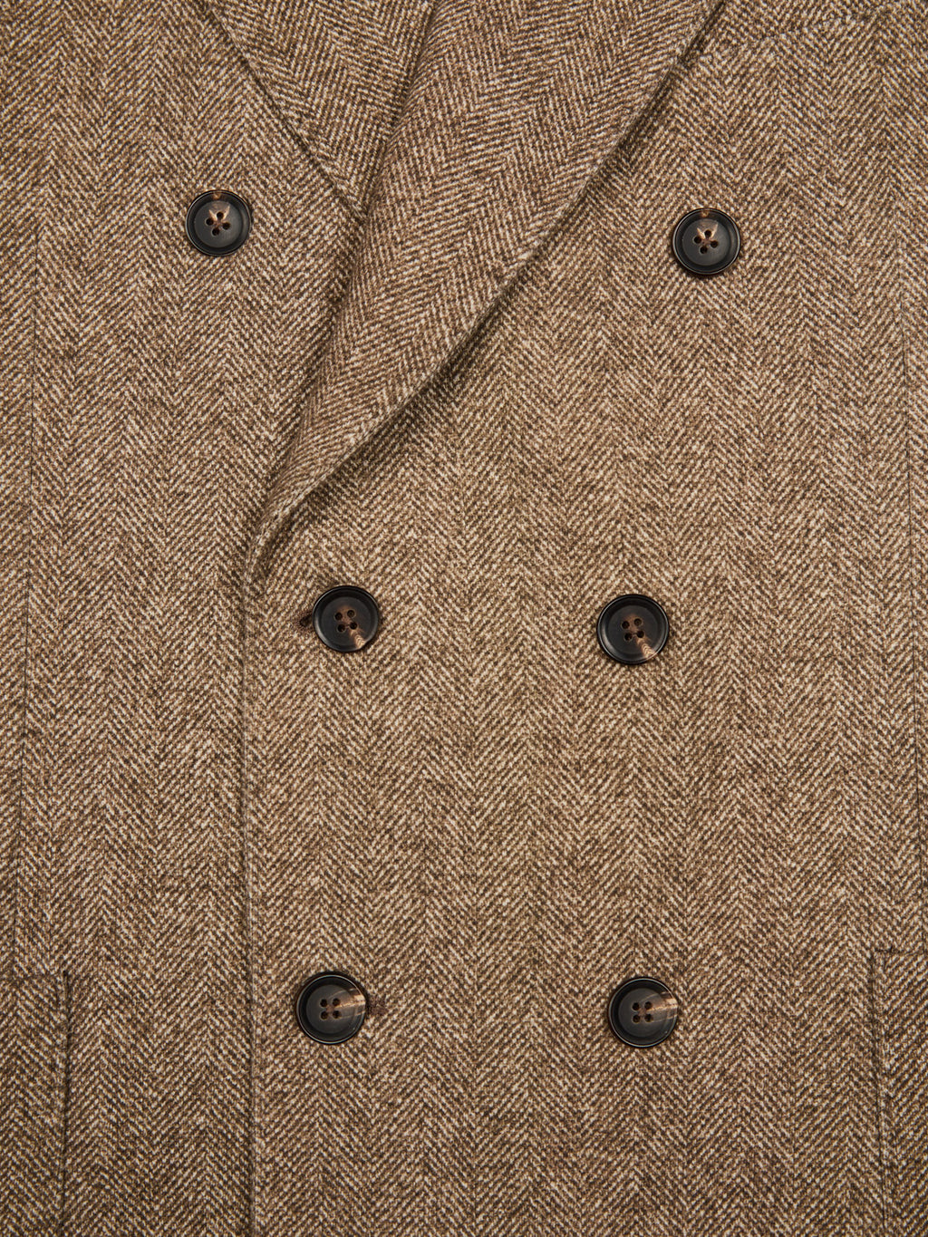 Herringbone double-breasted jacket