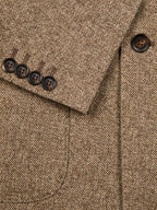 Herringbone double-breasted jacket