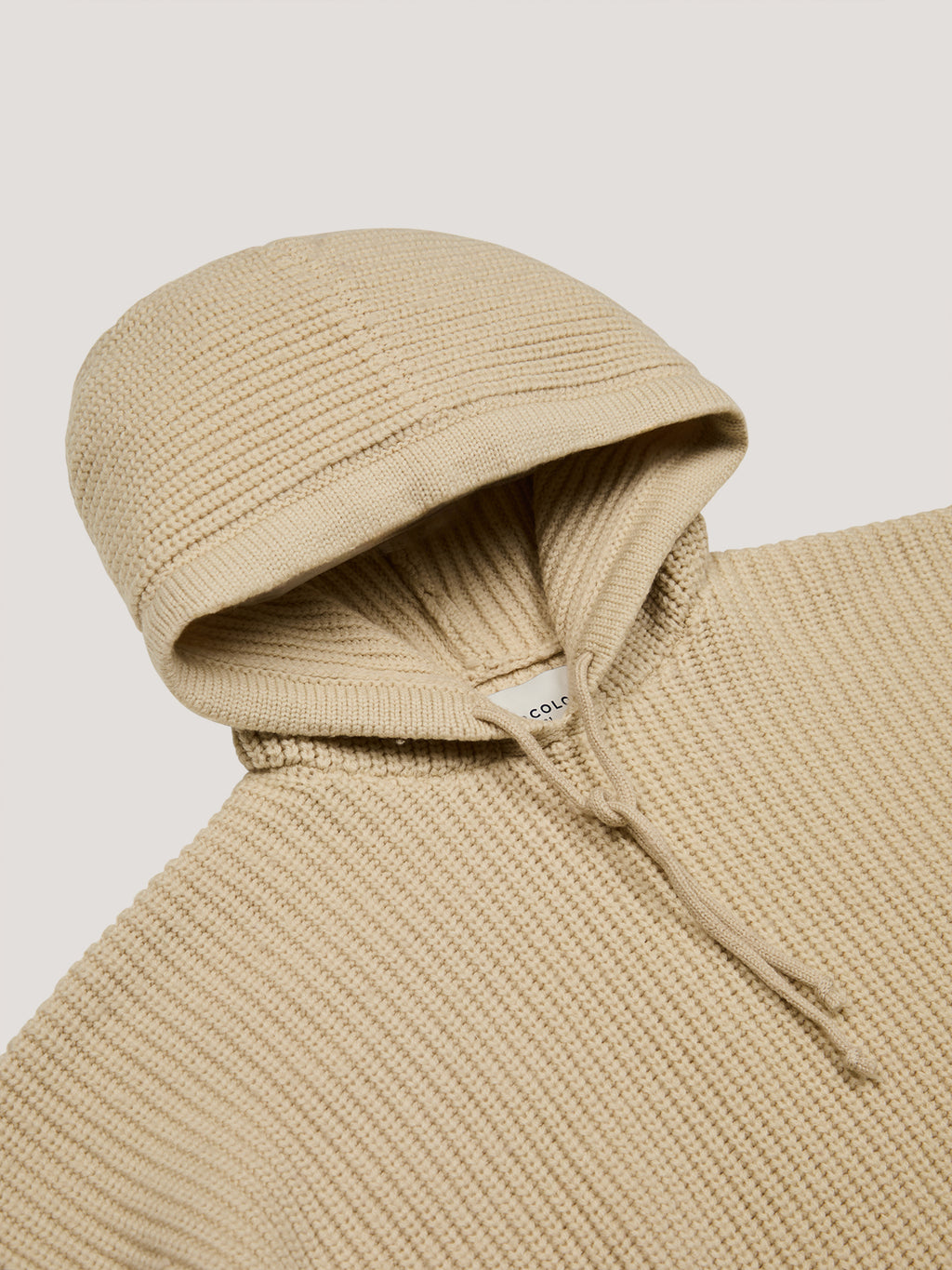 Fisherman's rib hodeed sweatshirt