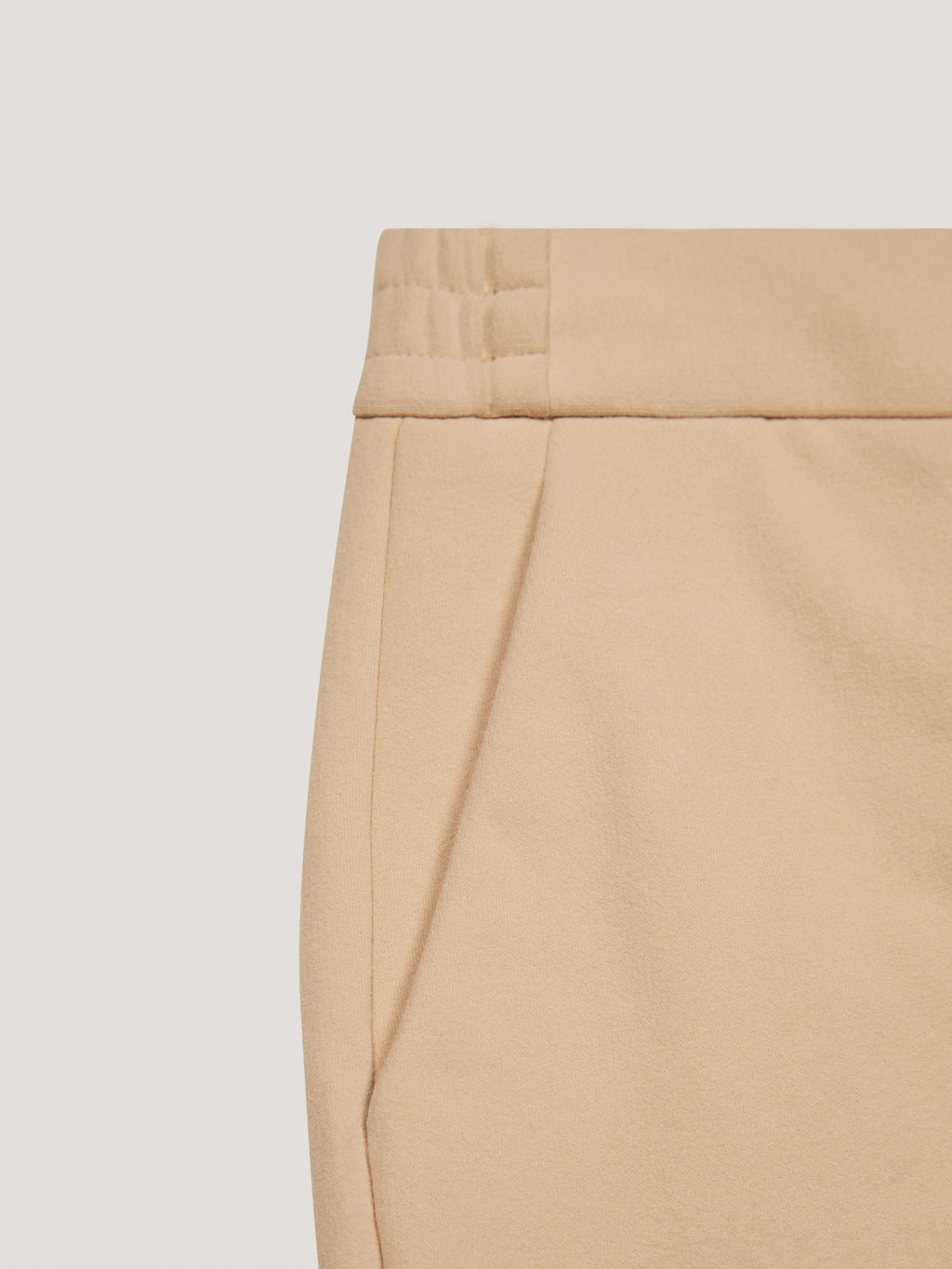 Pantalone carrot con coulisse cachemire touch