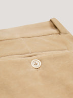 Velour chino trousers