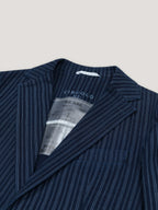 Giacca striped indaco