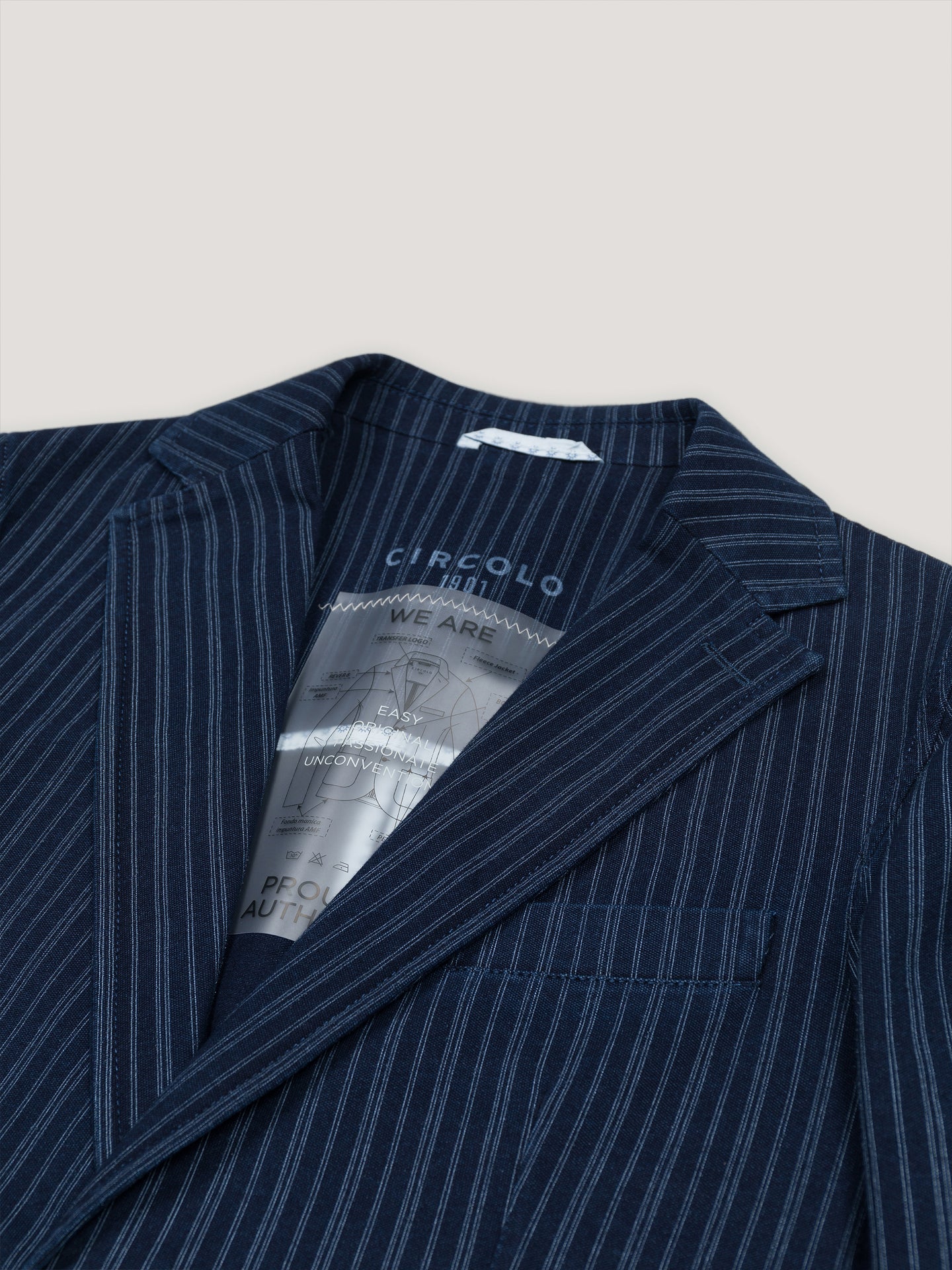 Indaco Striped blazer
