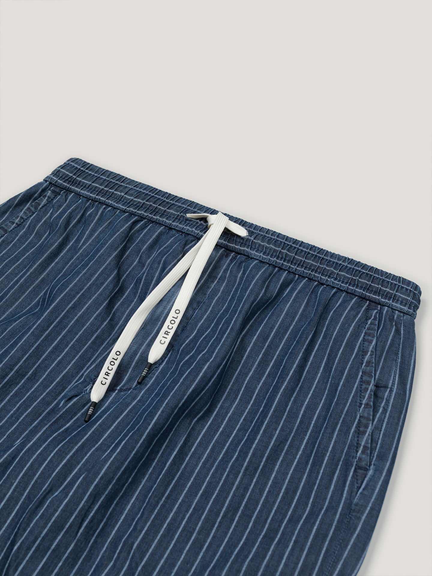 Striped Chambray shorts