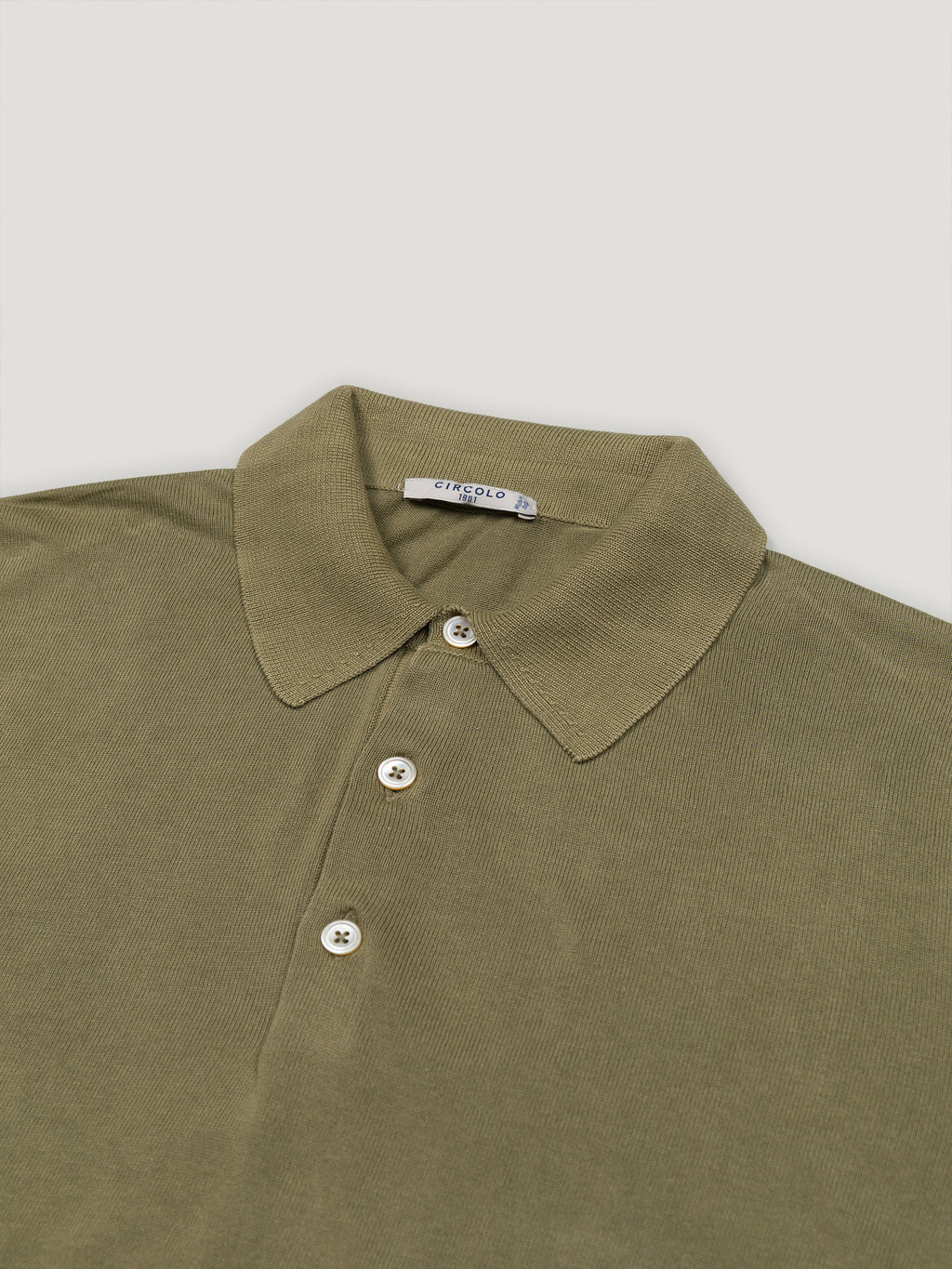 Knit polo shirt