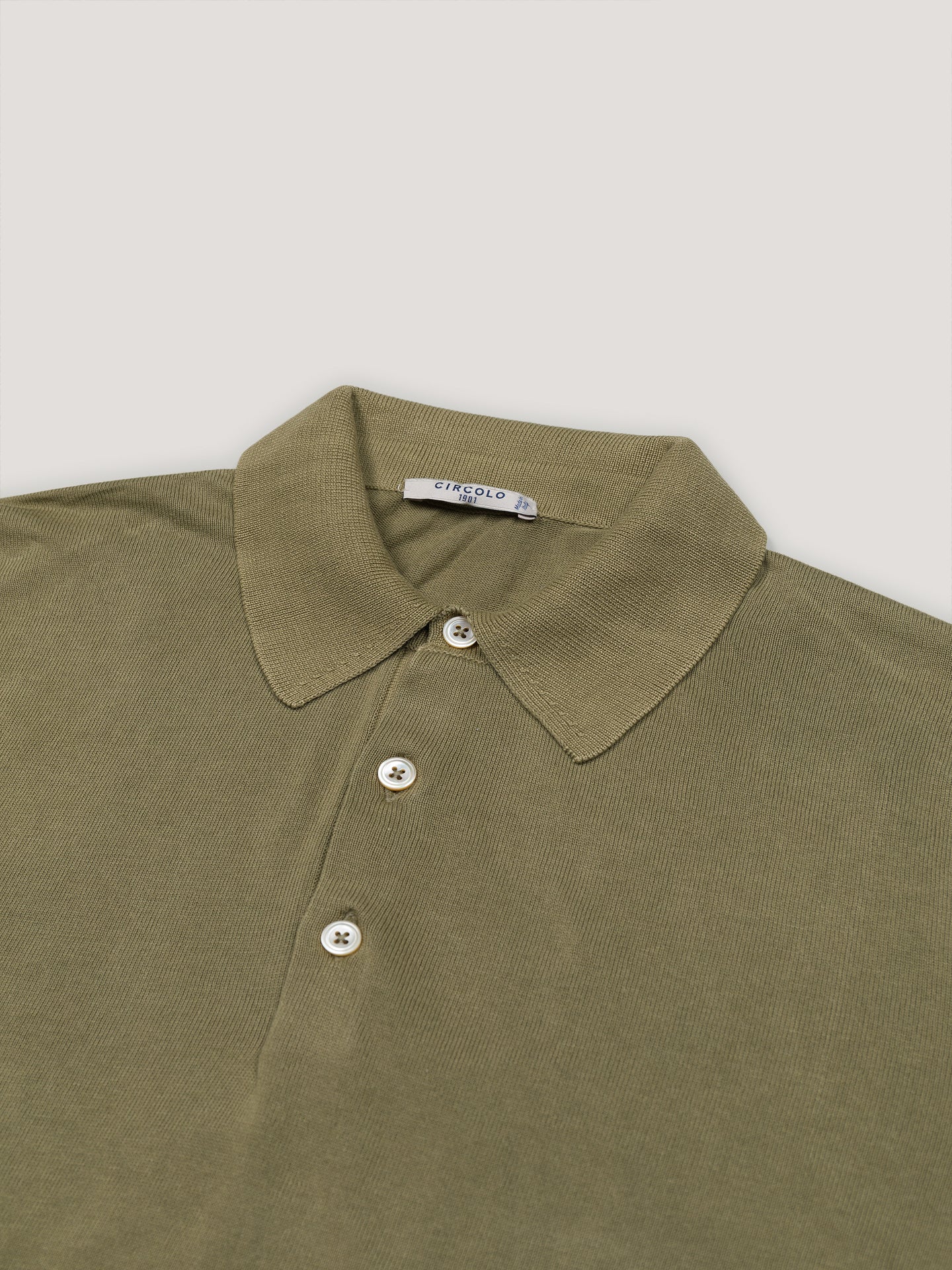 Knit polo shirt