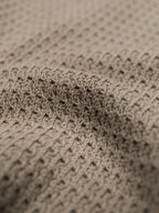 Eyelet pattern polo shirt