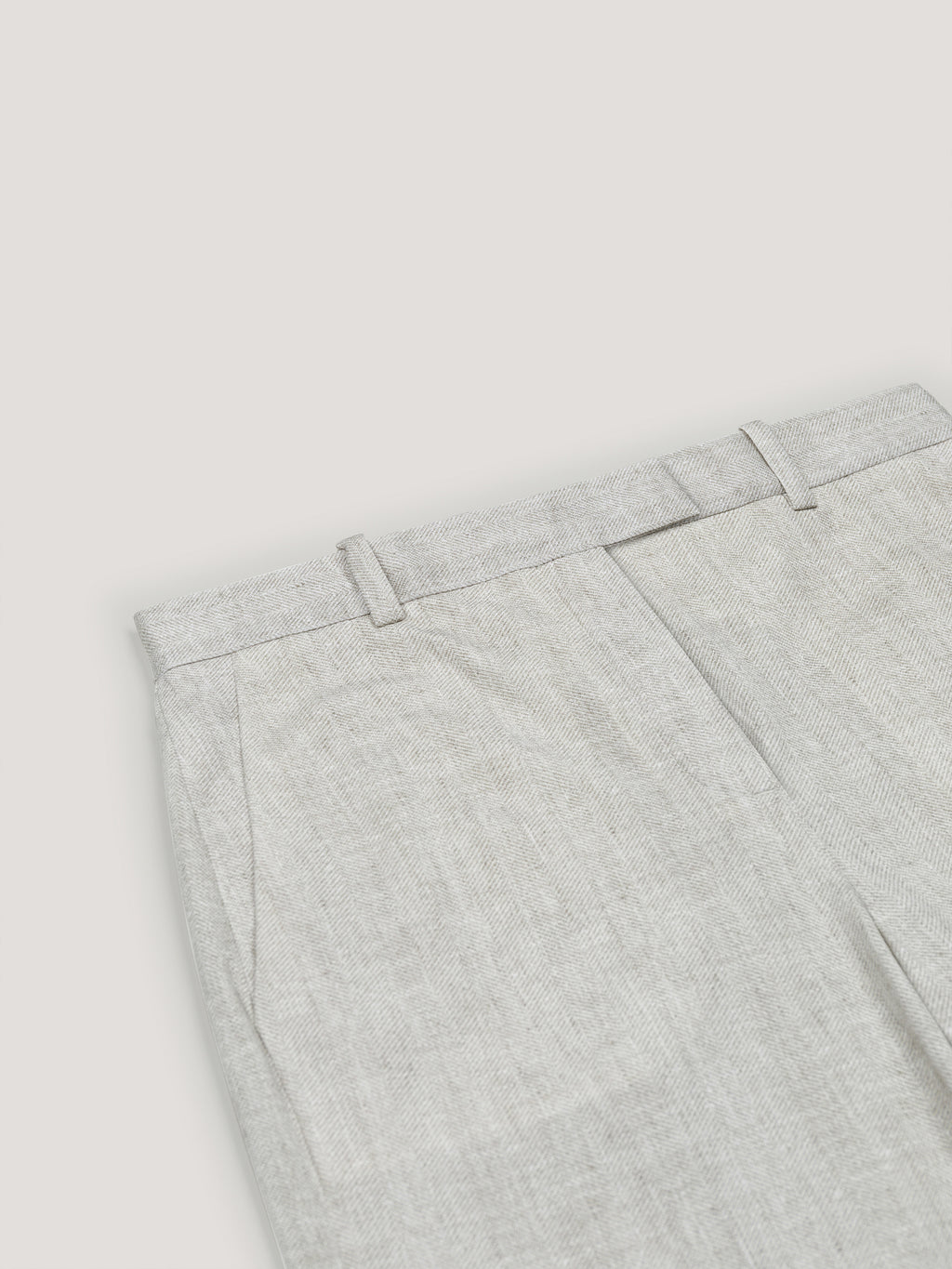 Pantalone vita alta Herringbone