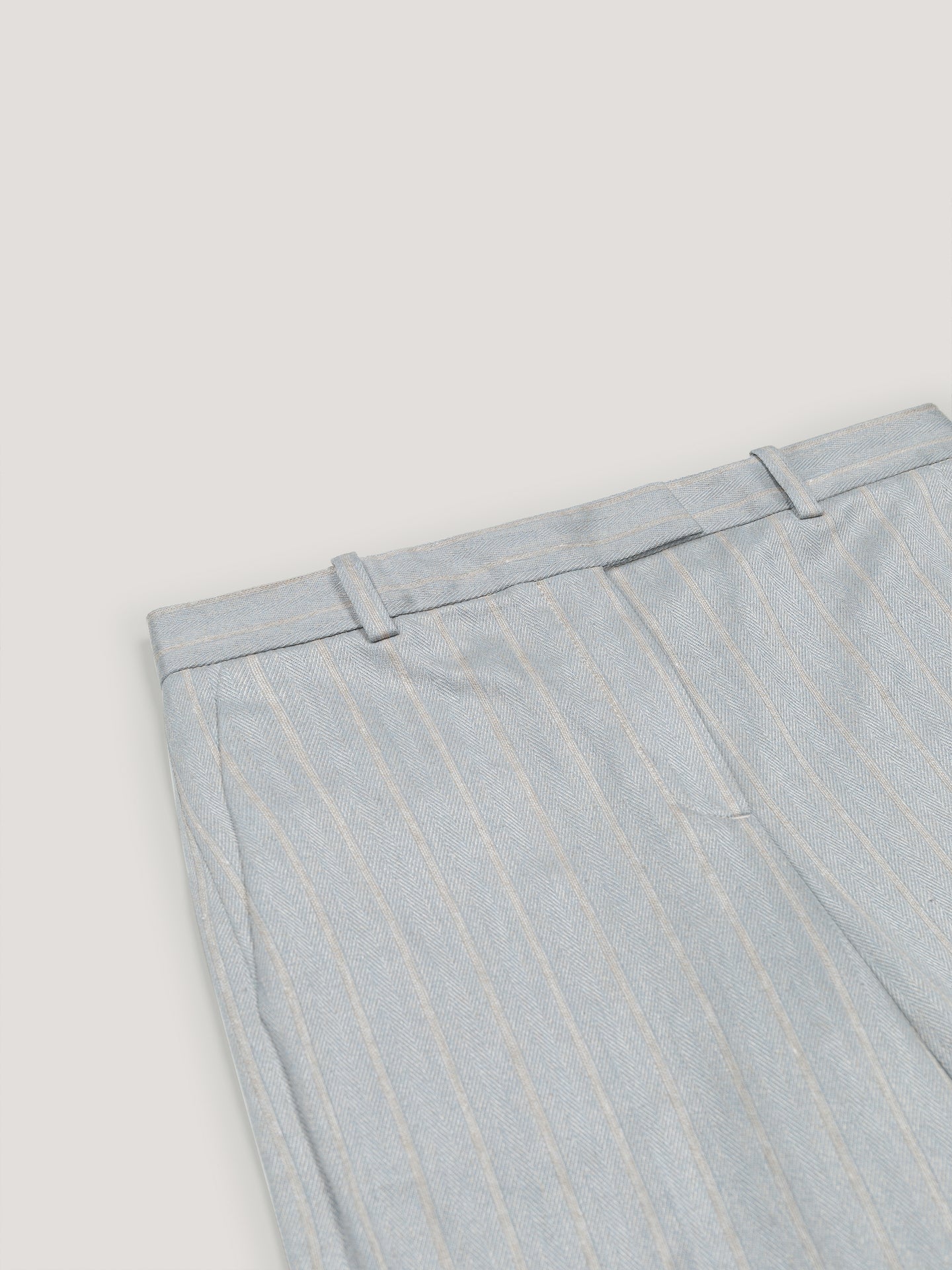 Pantalone vita alta Pinstriped
