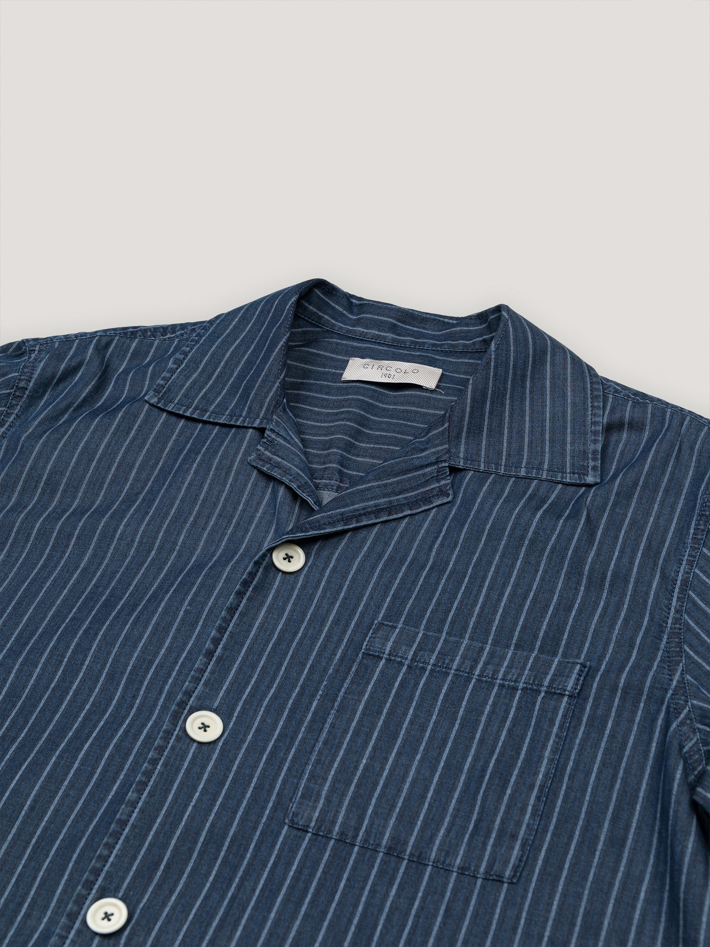 Camicia Striped Chambray
