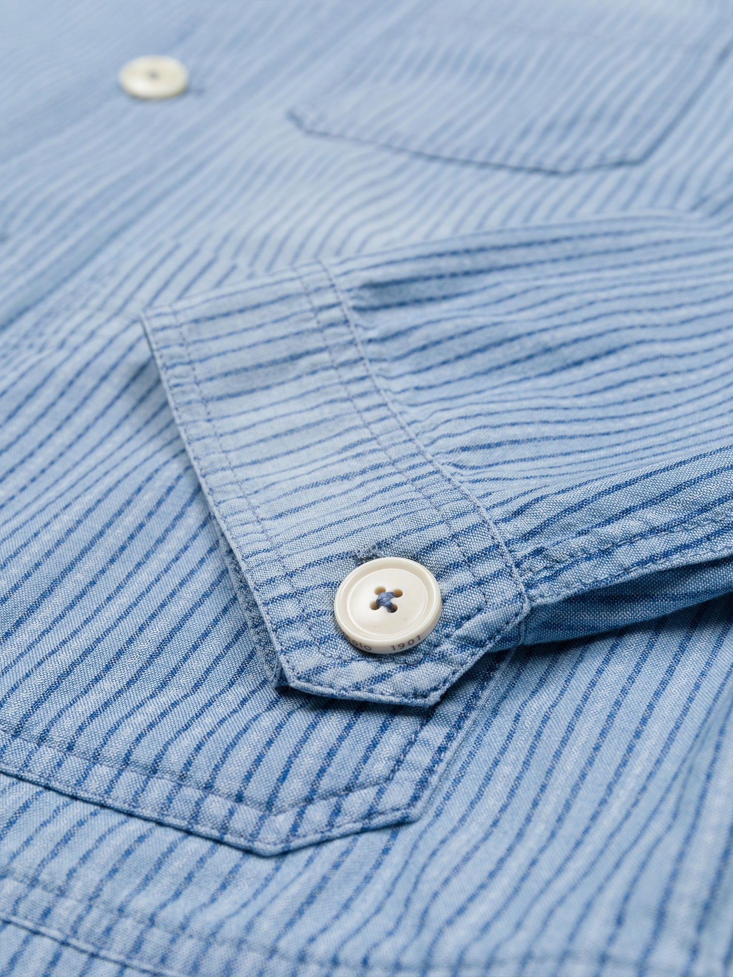 Striped Chambray work jacket