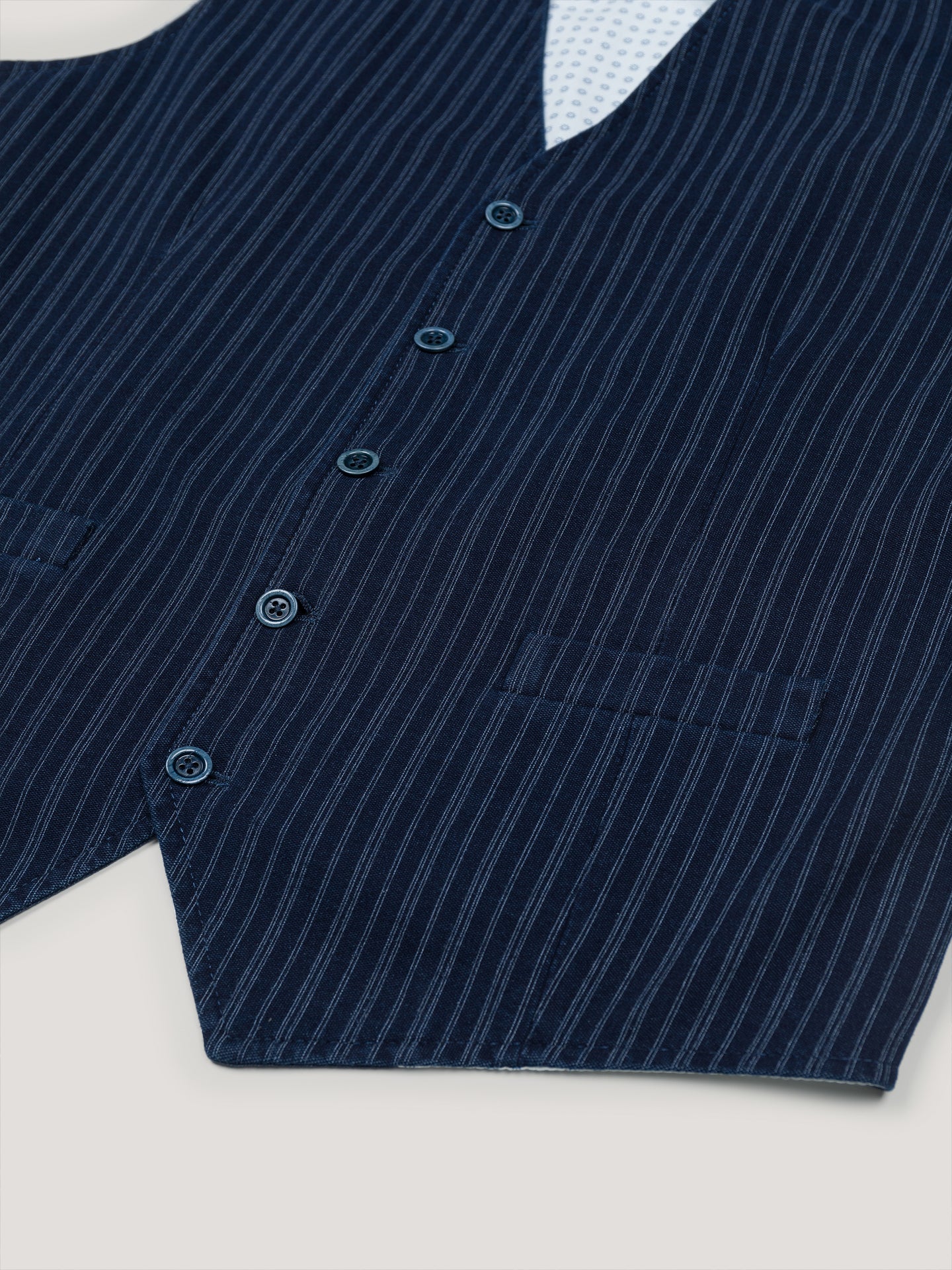 Indaco Striped gilet