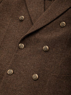 Doppiopetto virgin wool-cashmere diagonal
