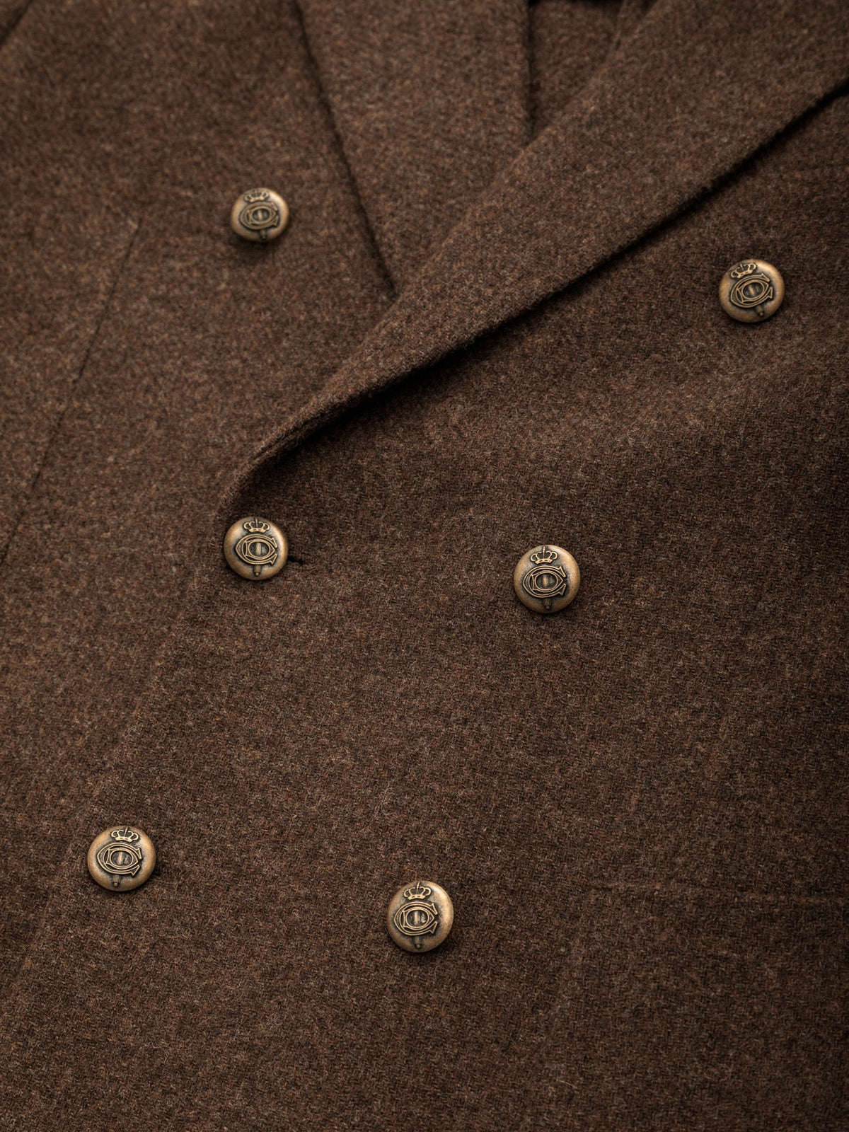 Doppiopetto virgin wool-cashmere diagonal