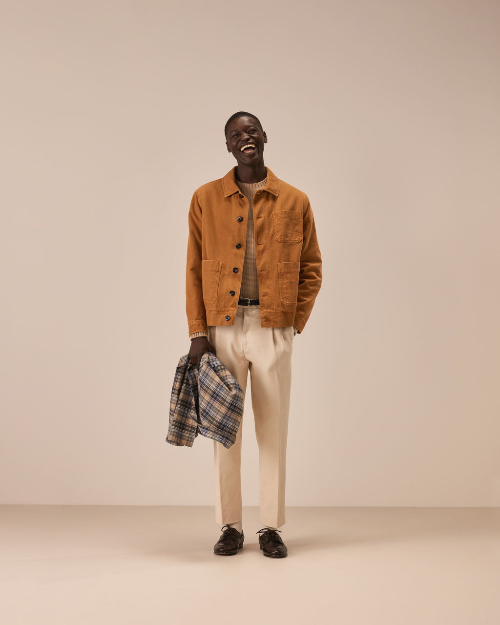 Work jacket gabardine twill cotton