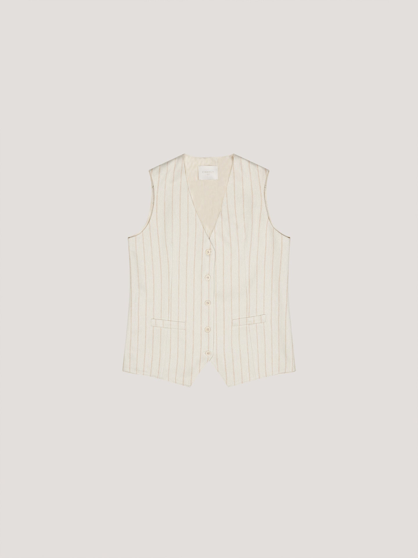 Gilet Pinstriped