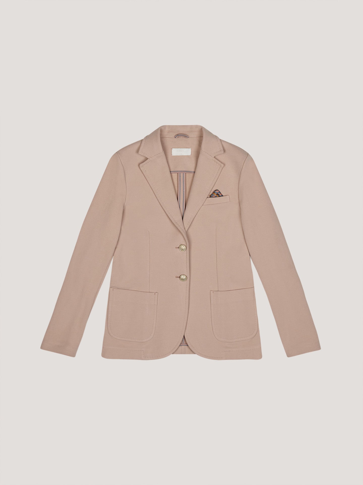 Giacca slim fit cachemire touch