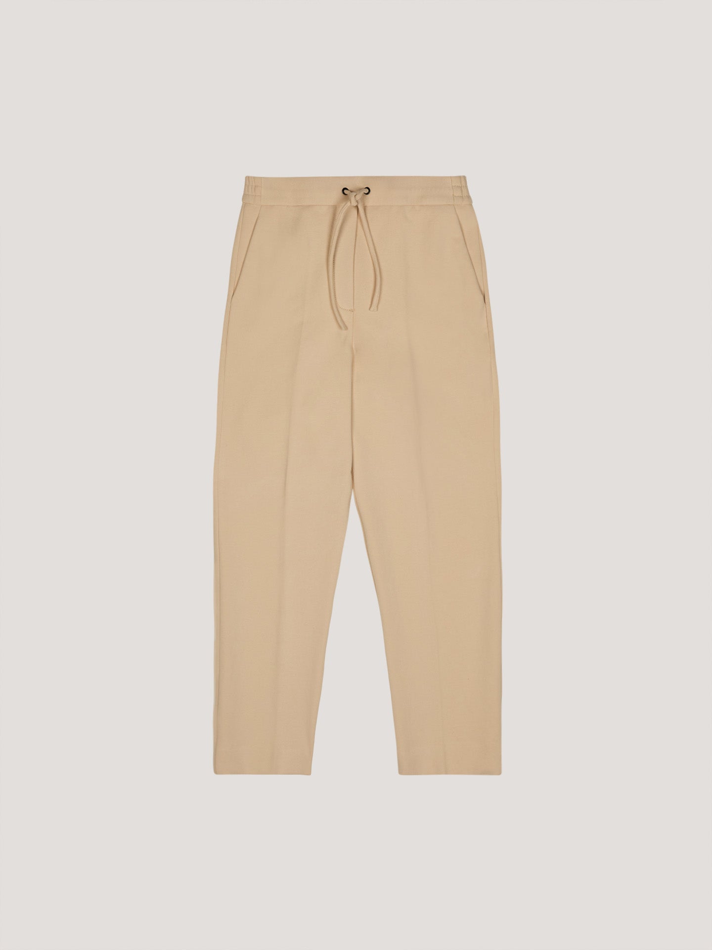 Pantalone carrot con coulisse cachemire touch