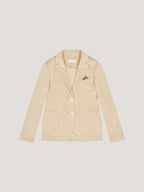Giacca slim fit velour