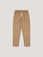 Herringbone coulisse chino trousers