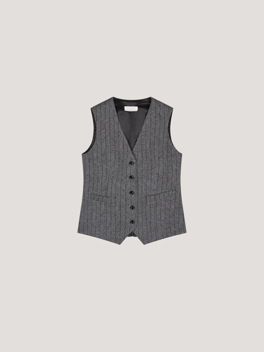 Gilet Striped denim