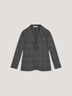Giacca slim long Prince of Wales