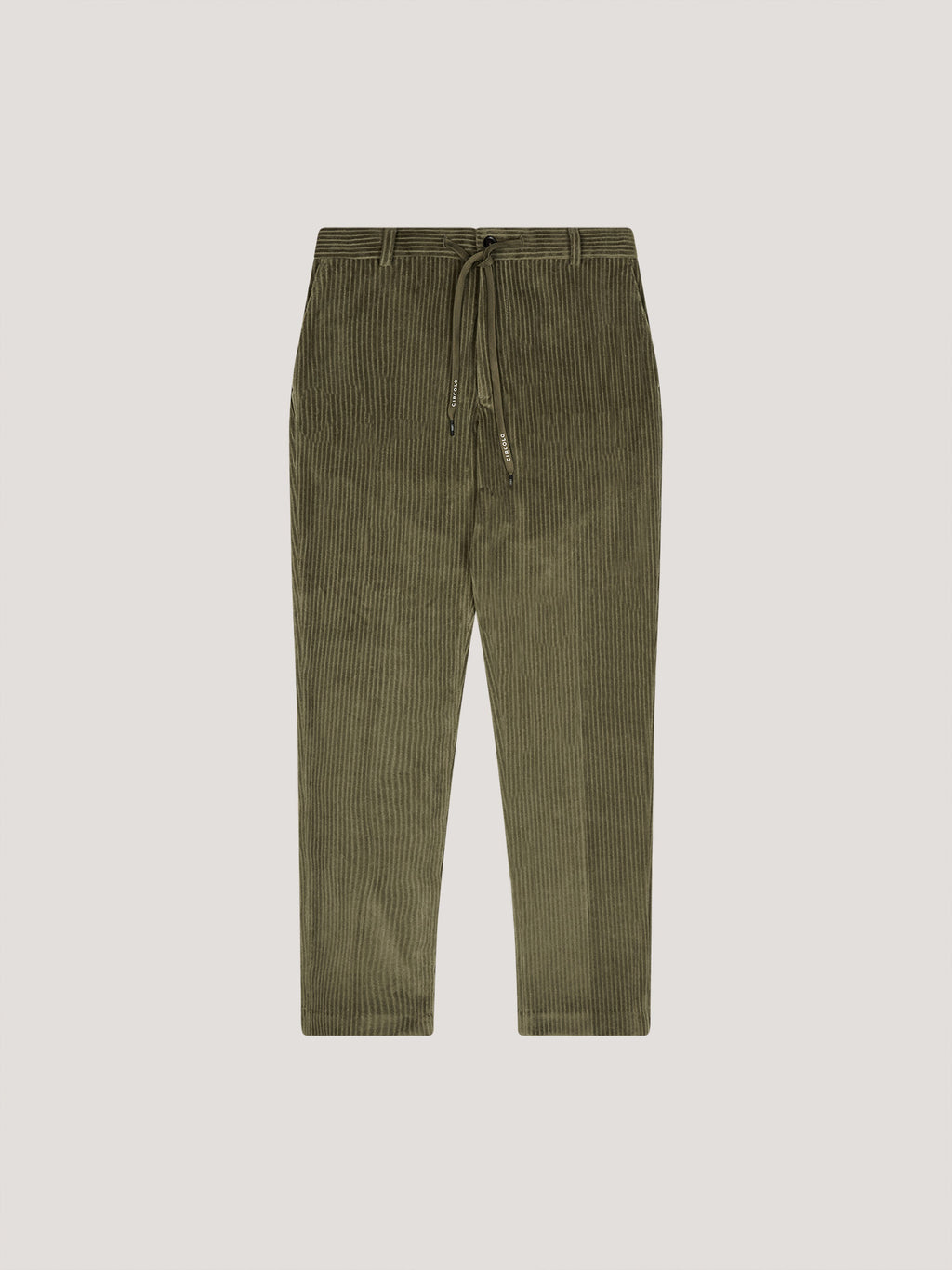 Corduroy coulisse trousers