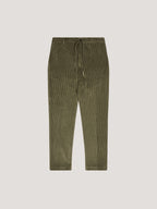 Corduroy coulisse trousers