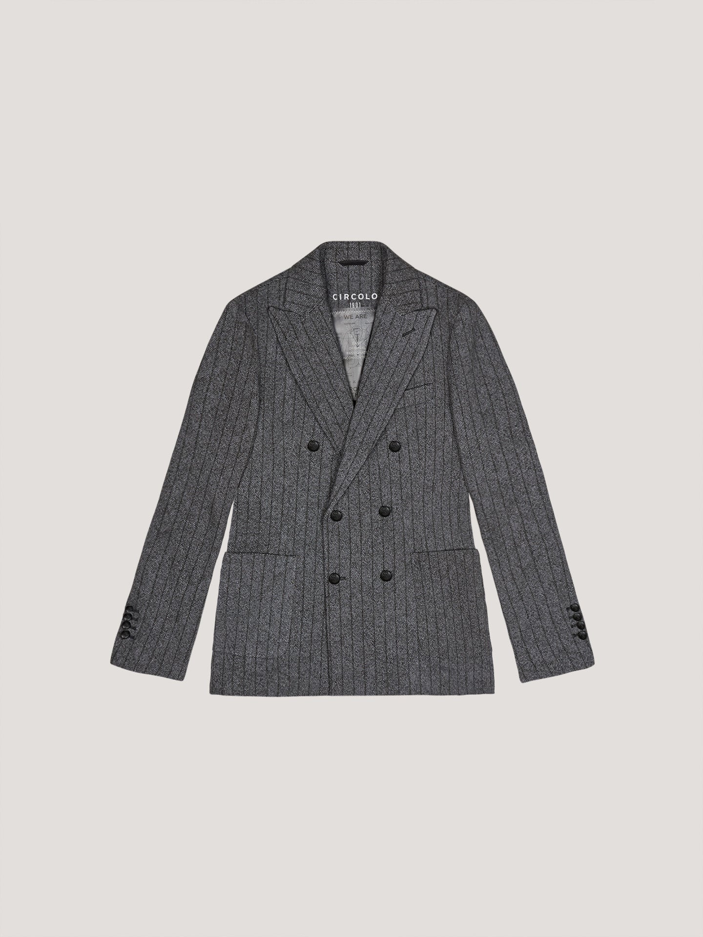 Giacca doppiopetto Striped Denim
