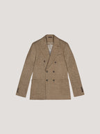 Herringbone double-breasted jacket