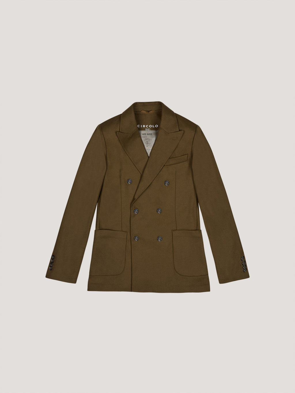 Monocrome double-breasted jacket
