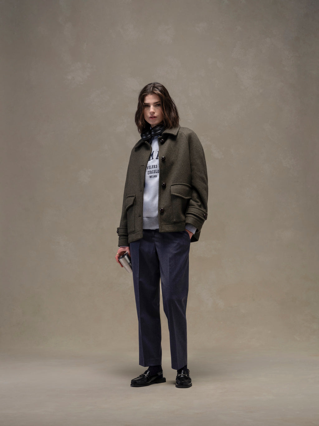 Over pocketed coat