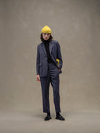 Flannel bistretch Carrot trousers