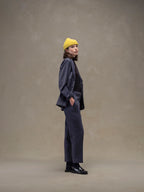 Flannel bistretch Carrot trousers