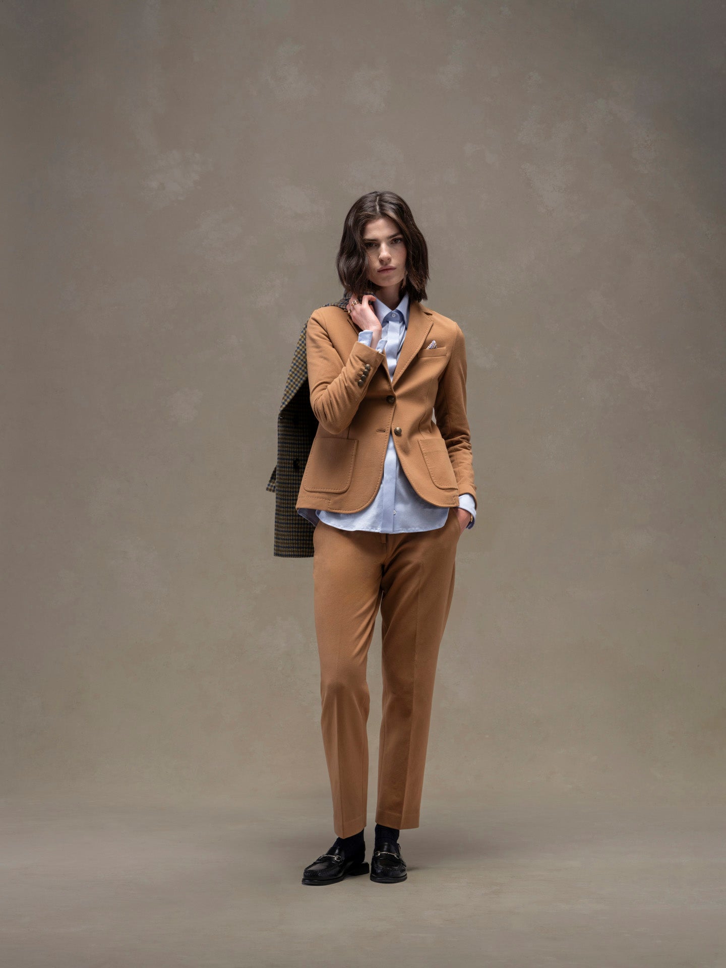 Giacca slim fit cashmere touch