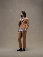 Cashmere touch chino trousers