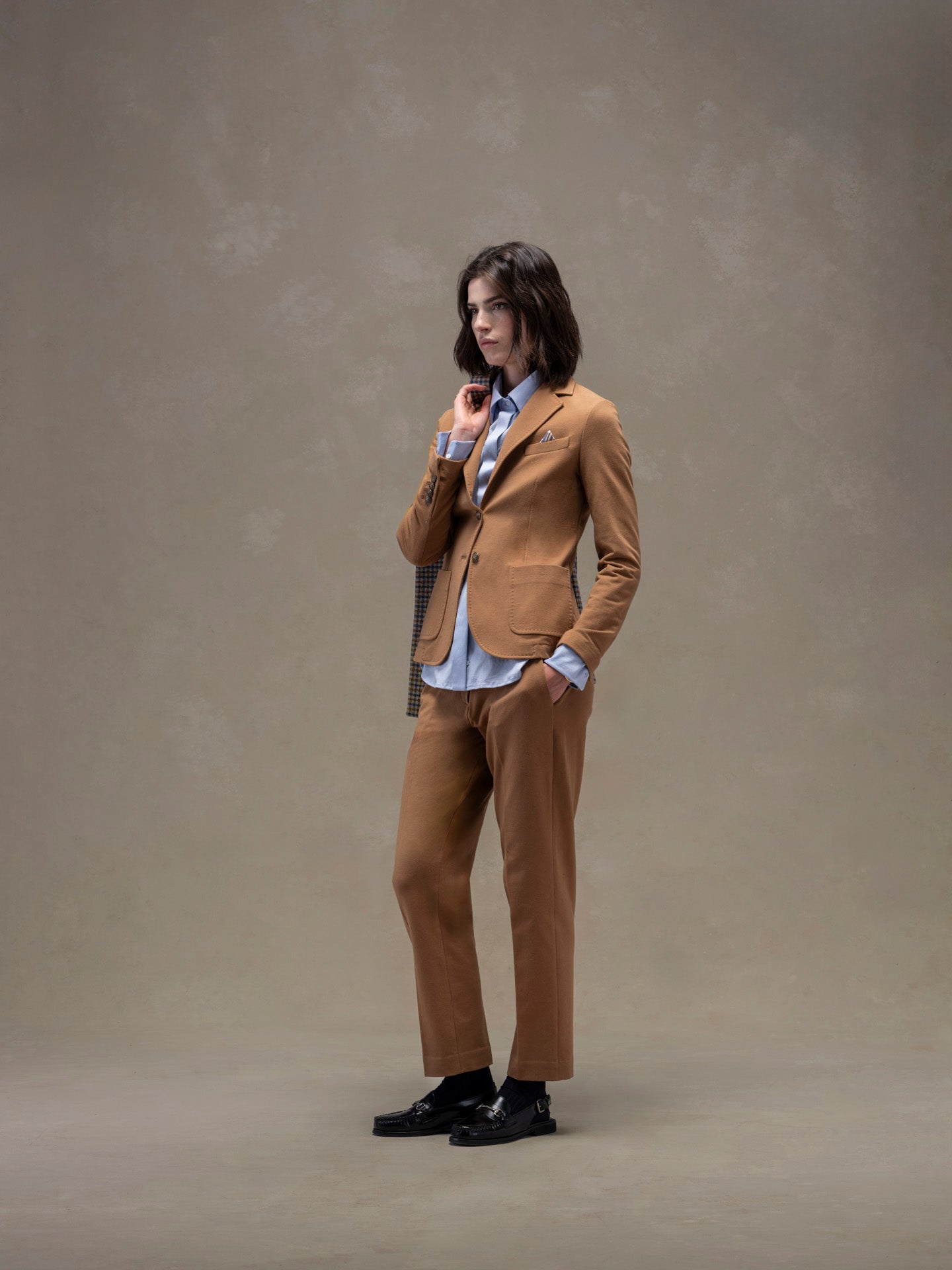 Pantalone chino cashmere touch