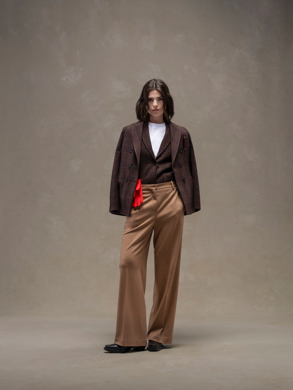 Prince Of Wales slim long jacket