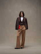Prince Of Wales slim long jacket