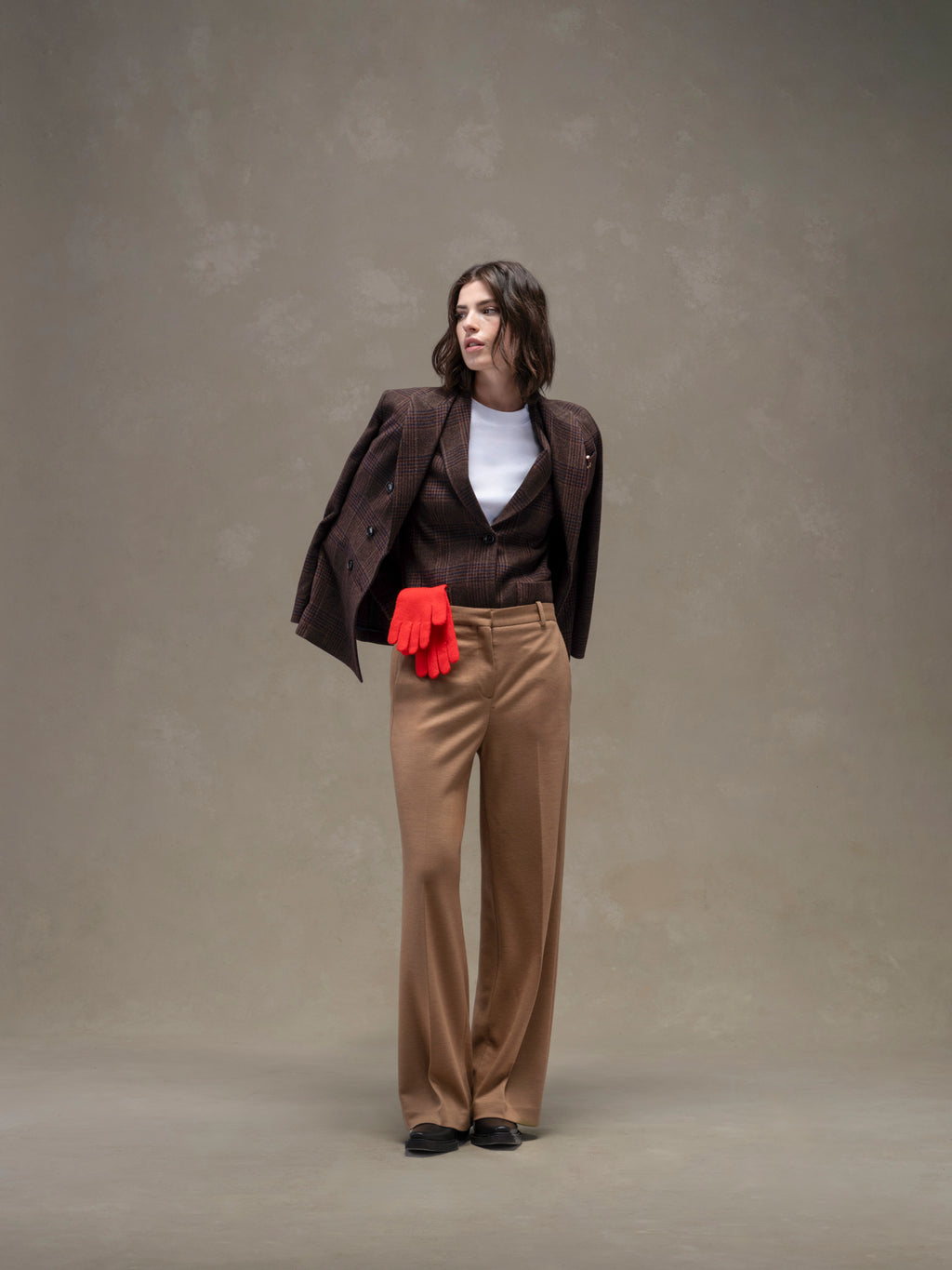 Prince Of Wales slim long jacket